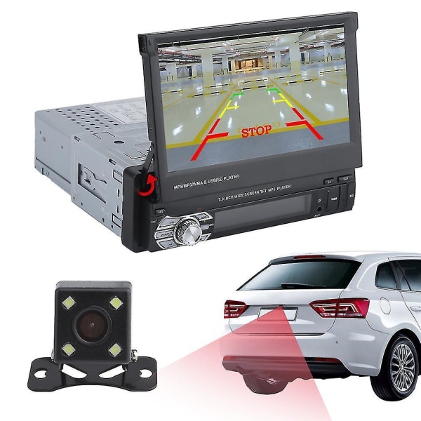 7 Tuuman Bluetooth-autoradion ja MP5-soitin kameralla