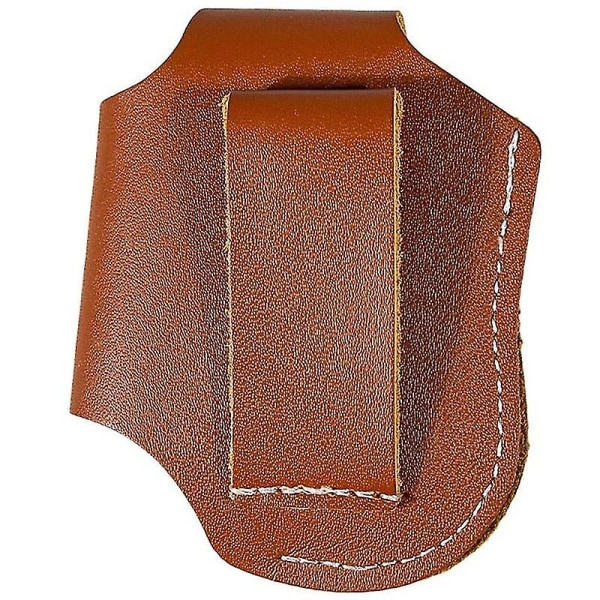 Bärbar Retro Eldstartare Läderpåse Flerfunktionell Hållbar Tändare Fickhållare Perfekt Present