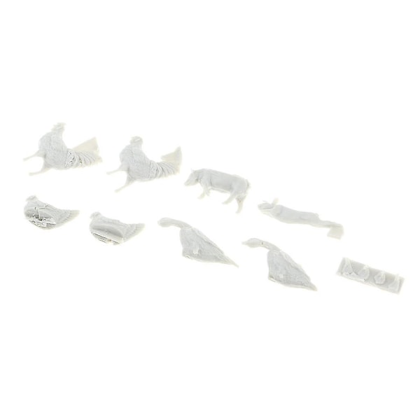 1/35 Mittakaavan Miniatyyrieläimet Sika Kana Ankka Jänis Malli Kohtauksen Rakentamiseen