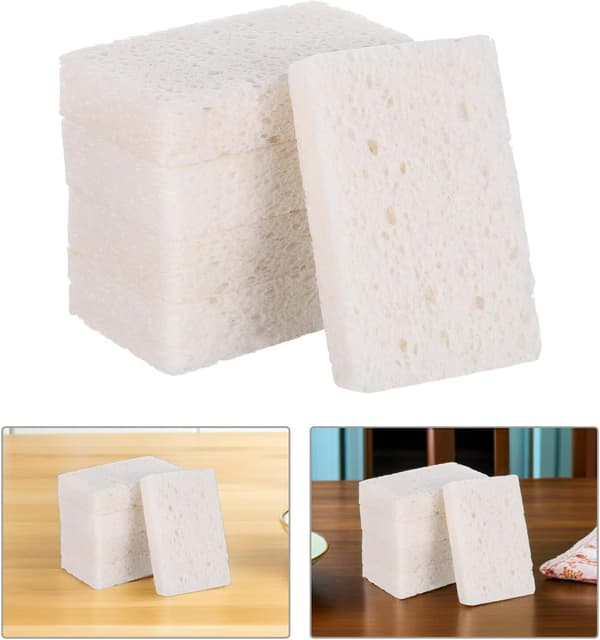 20 st cellulossvampar för köksdisk, repfria skrubbdynor