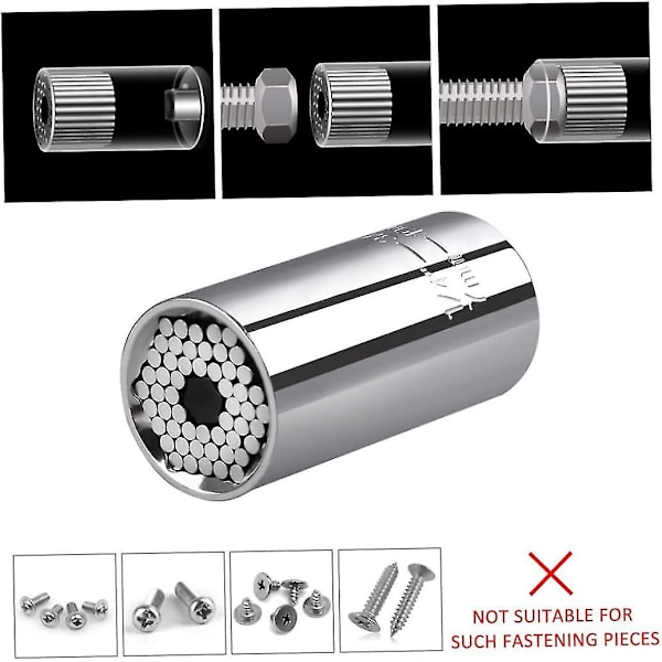 Universal Hylsadapter för Skiftnyckel/Handhylsa 7mm-19mm Multifunktionell Hylsnyckel Reparationsverktyg