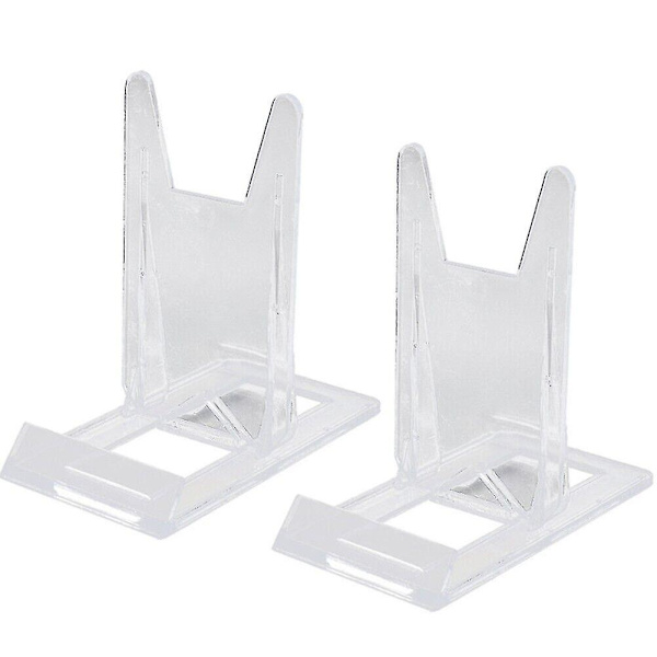 Aftagelig Display Stativ Holder Til Bakke Transparent Høj Kvalitet. (transparent) (2 stk)