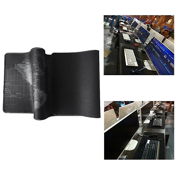 Världskarta Design Tangentbord Musmatta Halkskydd