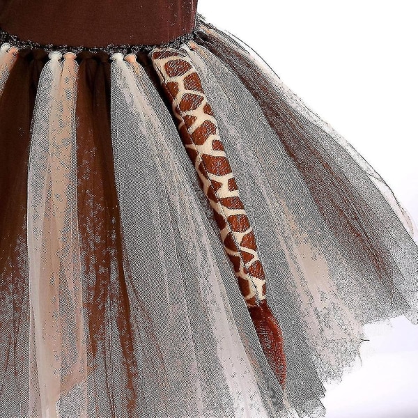 Tyttöjen eläin- ja hiuspanta-tutuskirtti 5T-6T
