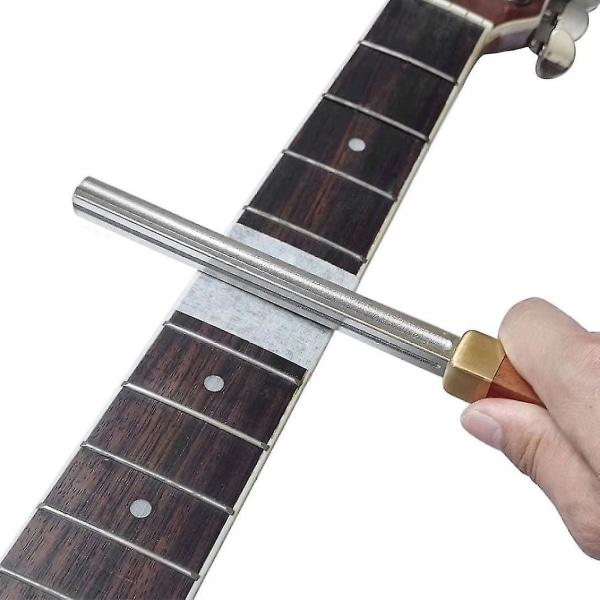 Guitar Fingerfil Kantklippefil Guitarreparation Luthier poleringsværktøj (sølv) (1 stk)