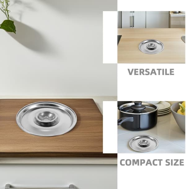 Rostfri skållock runt grytlock 16 cm universellt pannlock