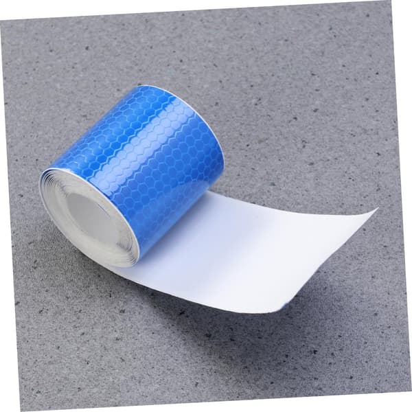 Reflekterende tape blå PVC med sterk selvklebende bakside sekskantet bikake