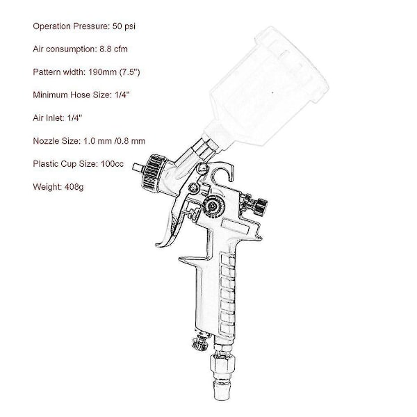 Ny Mini Air Spray Gun Car Detail Touch Up Paint Sprayer 2a82 Fyndiq