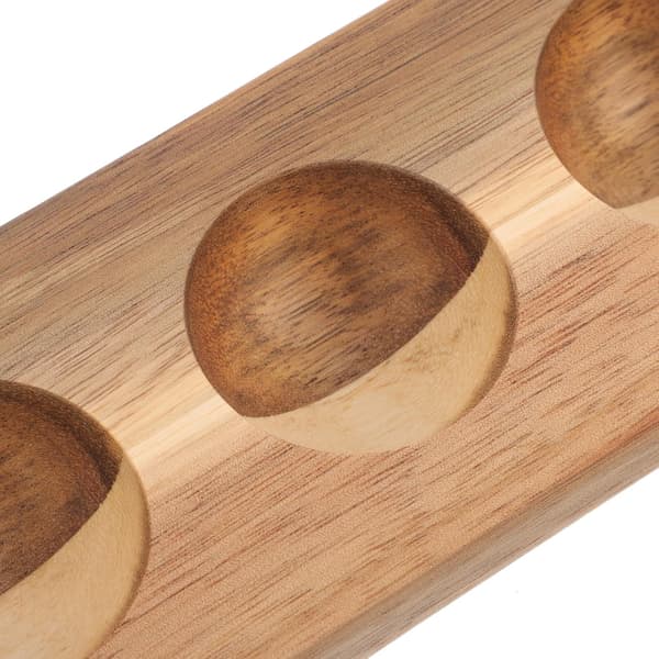 Tre-eggbakke 6 roms design Enkel elegant trehøne-eggoppbevaringsbakke