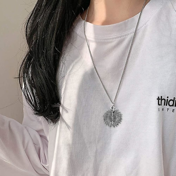 Du är mitt solsken, fortsätt kämpa - Inspirerande halsband med solroshänge för kvinnor