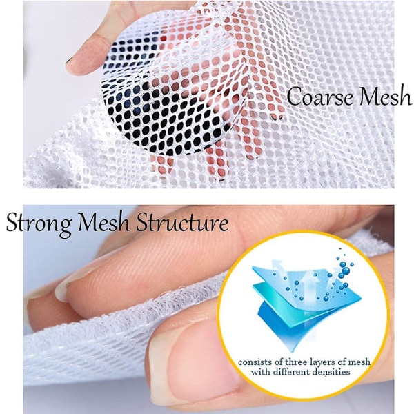 Vaskesekk, Vasknett Vaskesekk Vaskemaskinpose, Mesh Vaskesekk Med Tau For Bluse