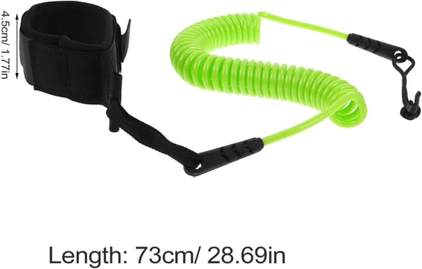 Padlebrett Leash Coiled Ben Ankel Håndledd Tau Stand Up Paddleboard Tilbehør