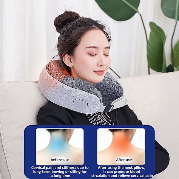 Trådlös Luft Bärbar Maskin Uppblåsbar Pneumatisk Wrap Massager Axlar Ben Luft Hals Cervikal Massager