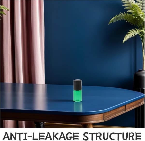 15 st eteriska oljeflaskor i glas, påfyllningsbara roll-on-flaskor för aromaterapi, hudvård och resor
