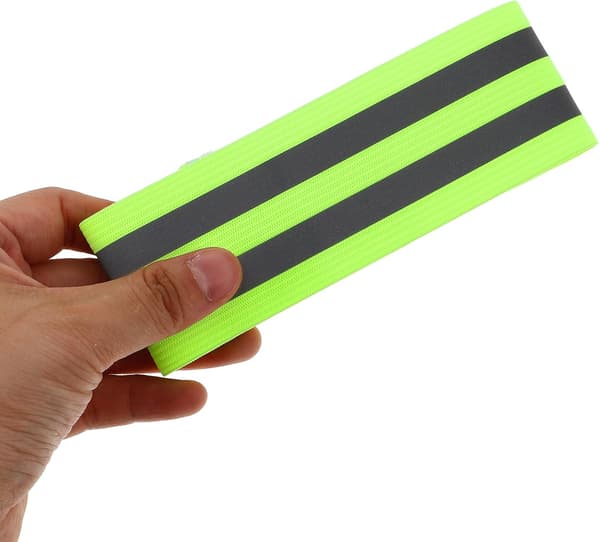 Reflekterende ankelbånd til cykling med justerbar længde og behagelig elastisk webbing