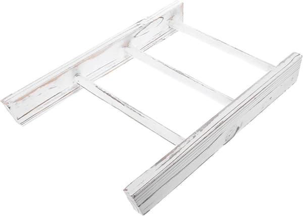 Mini Stige Håndklestativ Liten Gårdshus Tekstilhåndklestativ Hvit Tre Rustikk Minimalistisk Dekorativ