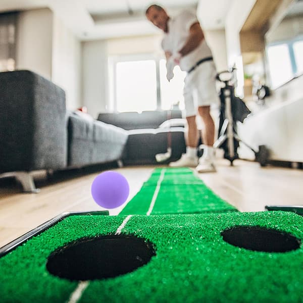 5 stk. 60 mm golf træningsbolde bløde svampetræningsbolde til indendørs udendørs baghave golftræning assorteret stil