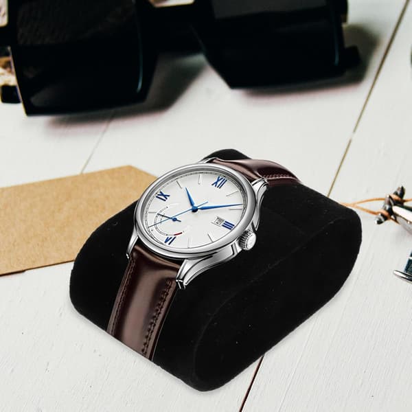 6 st klockkudde smyckeskuddar för armband, armring, display grå och liten kudde