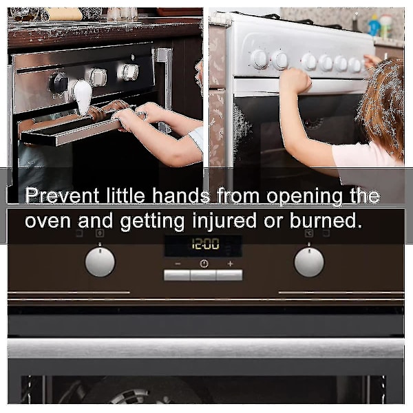 1 Uunin Turvalukko, Lasten Turvalukko Uuniin, Uunin Oven Lukko, Keittiön Lasten Turvallisuus, Lämpökestävä Uunin Oven Lukko New-yuhao