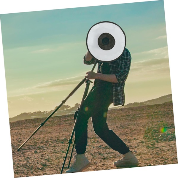 Diffuser för videolampa, portabel ringblixtdiffuserstrumpa 45cm