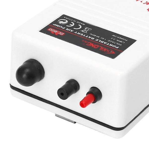 Akvarium Batteridrevet Fiskedam Luftpumpe Aerator Oxygen 2w