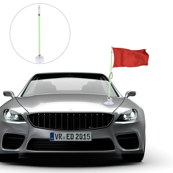 Kop Flagstangsholder til biler Bil Flagmonteringsbase Nem installation