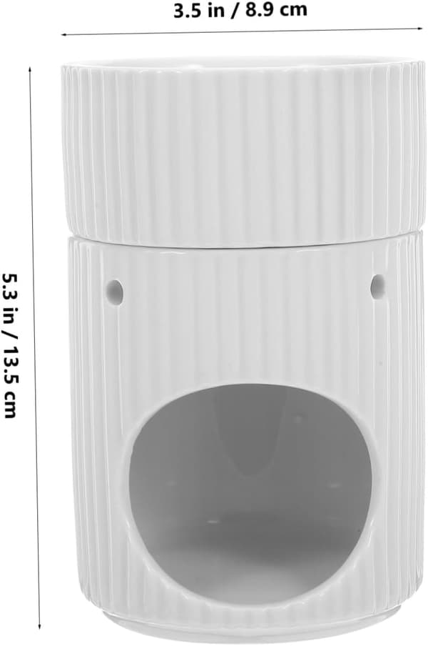 Keramiske duftlys stribet design aromaterapi diffusere til hjemmeduft