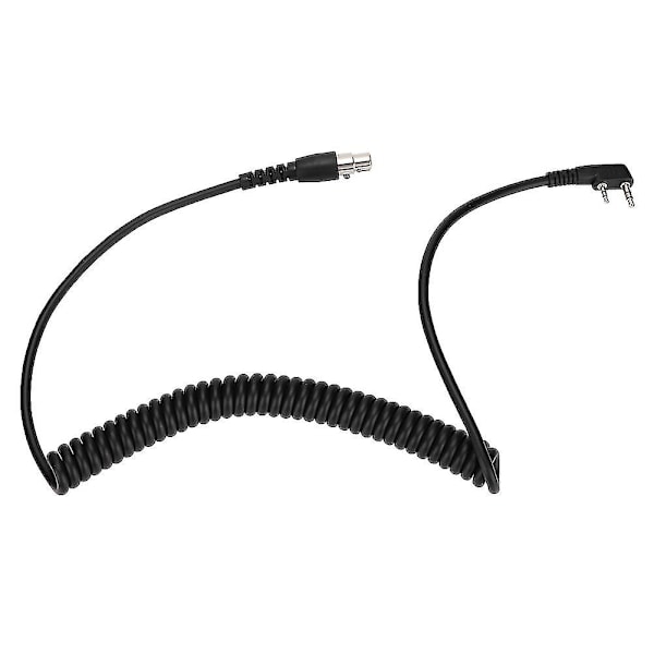 2-polet til 5-polet spiralledning til Kenwood/hyt/baofeng/relm tovejsradioer og headsets