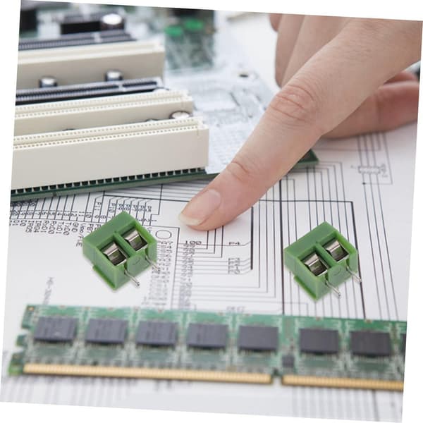 80 stk. 2-benet skrueterminalblokstik 5,08 mm afstand PCB-montering elektriske terminalblokke
