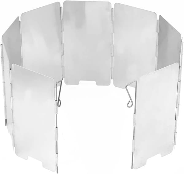 Vikbar grillvindruta i aluminiumlegering, justerbar längd, silver