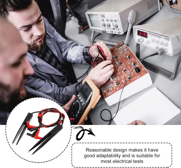 2 sett kapasitans- og induktanstestledninger Multimeter testledningssonde