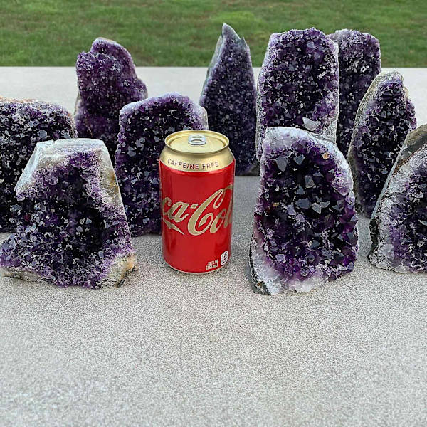 1 st 200-900g Naturlig Ametist Geode Kvartskluster