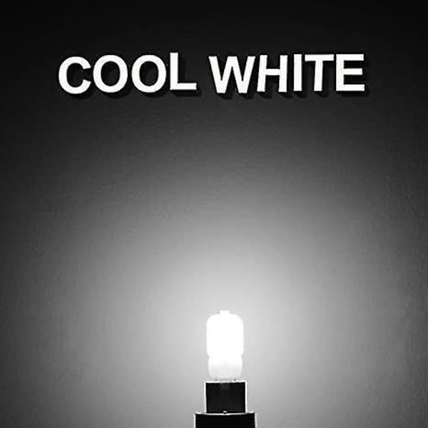 3W G9 LED-pære 6000K Dagslys Hvit 20W Halogen Ekvivalent