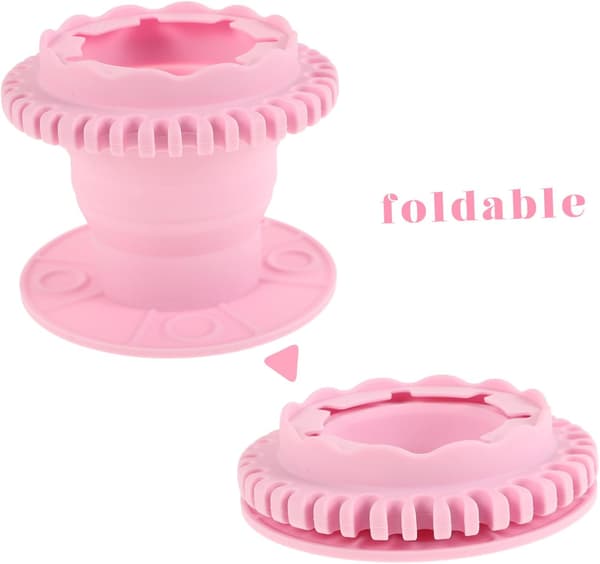 Makeupbørsteholder Kamrenser Børste Foldbar Makeup Svamperenser Boks