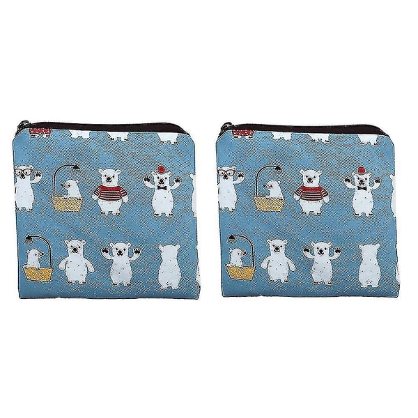2-pack Hygieniska Bindor Förvaringsväska Hygieniska Bindor Förvaringsväska Med Blixtlås
