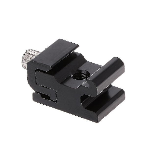 Blixtfäste för Hot Shoe, Stativfäste, Adapter, Utlösarhållare, Kamera Tillbehör (2 stycken, Svart)