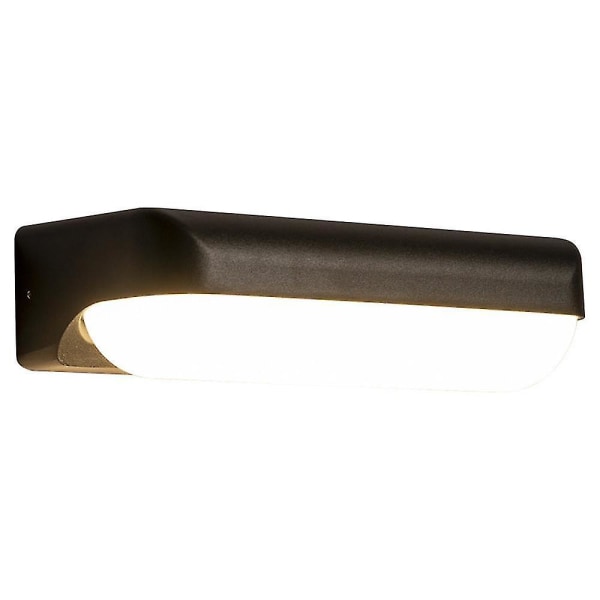 26cm Utendørs Vegglampe Minimalistisk Led Vanntett Ip65 Svart