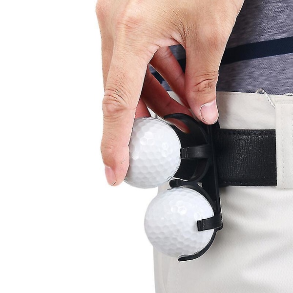 Golfballklemme Enkel å bruke Klemme plast golfputterklemmer Golftilbehør (10 stykker, svart)