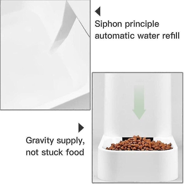 3,8L Stor Vand- og Foderautomat til Hunde og Katte