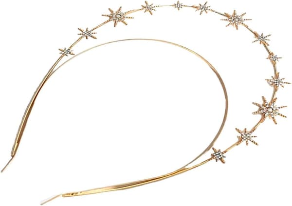 Diamantpannebånd Rhinestone Brudehodeplagg Elegant Bryllupshårtilbehør Glitrende Damehodeplagg for Festanledning