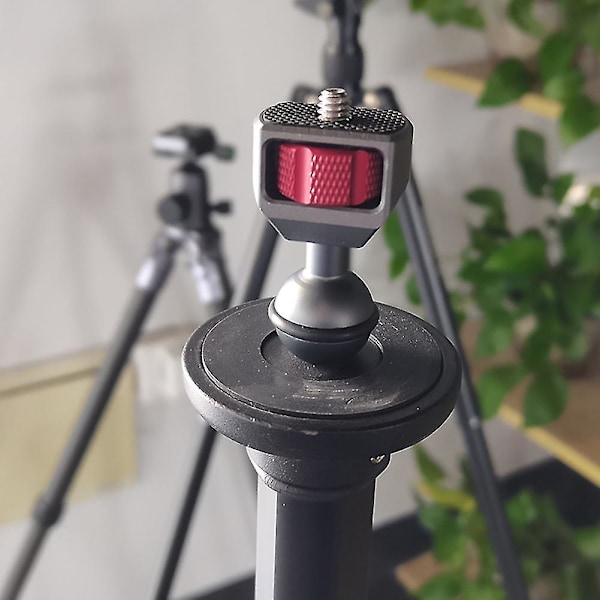 Mini Stativkulehode Hurtigutløsning Kulehode Avtakbar Plate For Arm Monitor Led Lys For Montering S