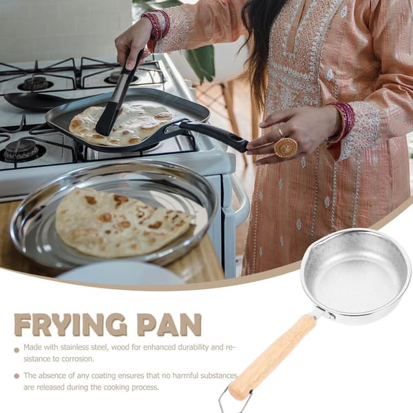 Honeycomb Non Stick Stegepande Rustfrit Stål Pande Sølv