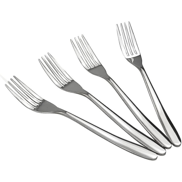 12 stykker middagsbord gafler sett, rustfritt stål bestikk gafler gave