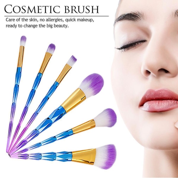 Dobbelt farve diamanthåndtag makeup børster Eyshadow Blend