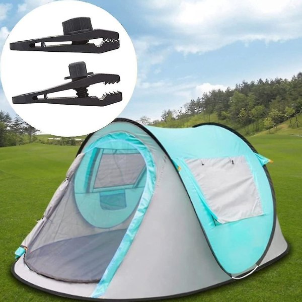 Tarpklämmor 10 st Tältklämmor Markis Klämmor Markis Camping Tältklämmor Tarpklämmor Utomhusaktiviteter Markis Svart
