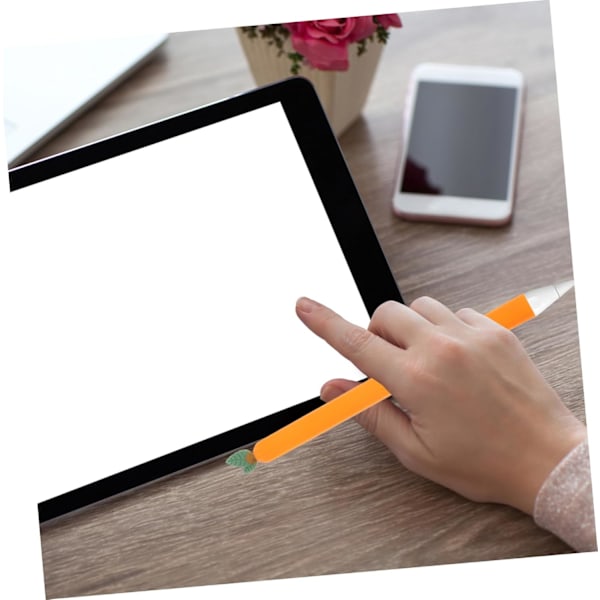 1 stk. Stylus Etui Gulrot Stylus Deksel Touch Penn Stylus Beskyttelsesdeksel