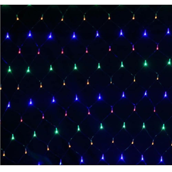 6x4m Verkkokoristevalot 880 LED:llä Kalastusverkko Lämmin Kylmä