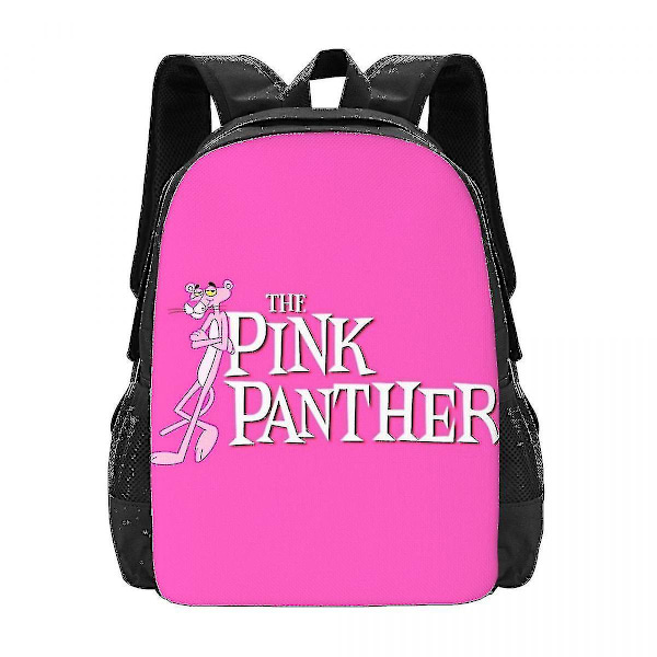 Pink Panther -reppu 3D-painatus, kepulainen leopardi, tytöille ja pojille, matkareppu, peruskoulu ja yläkoulu, koululaukku 13