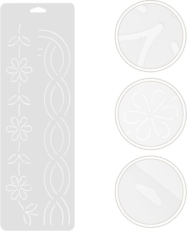 Quiltmall Patchwork Linjal Sömnadsverktyg Ihålig DIY Quiltmodell