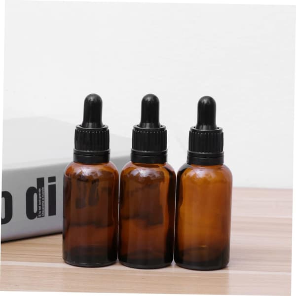 12-pack påfyllningsbar glasoljedroppflaska eterisk oljeparfymflaska tom för DIY-aromaterapi